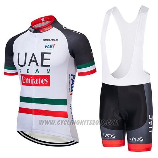 2019 Cycling Jersey UCI World Champion UAE White Black Red Short Sleeve ...